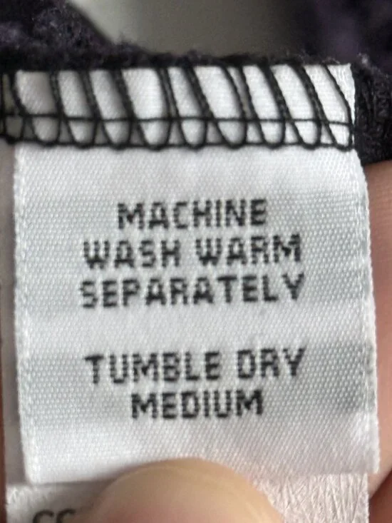 Cut Loose Purple Textured Holes Knit Asymmetrical Tunic Top Lagenlook Made USA M - Picture 6 of 8